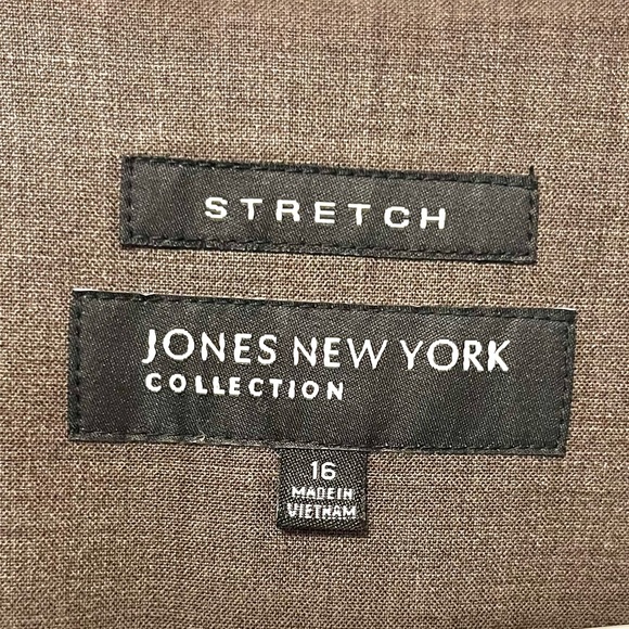 Jones NY Collection tan stretch blazer suit jacket - Picture 8 of 16